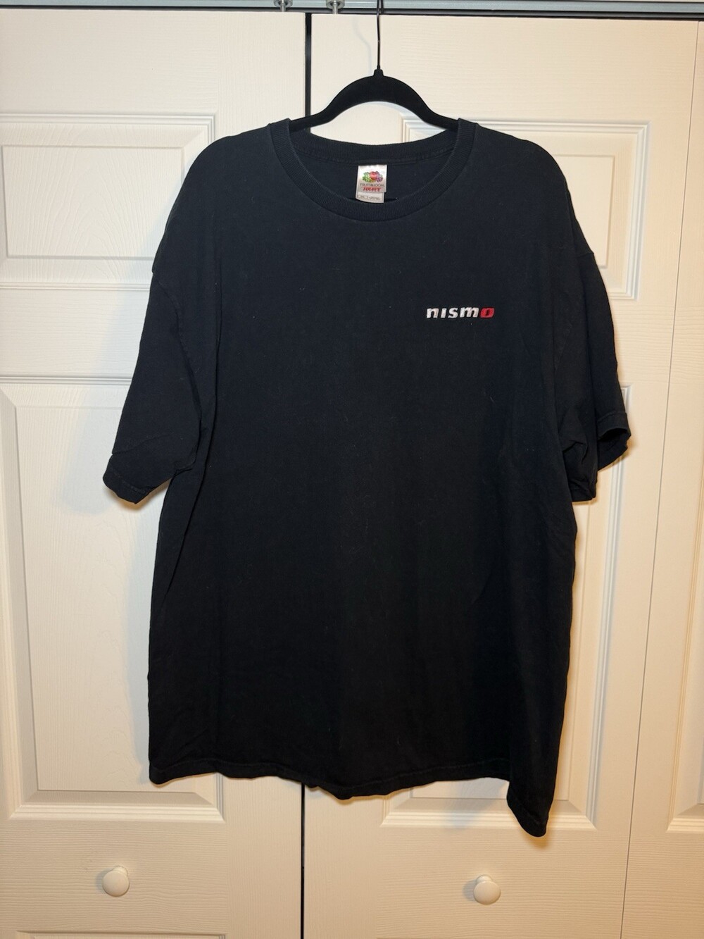 Vintage Nissan Nismo T Shirt 2XL Black Embroidered Logo JDM Fruit of the Loom